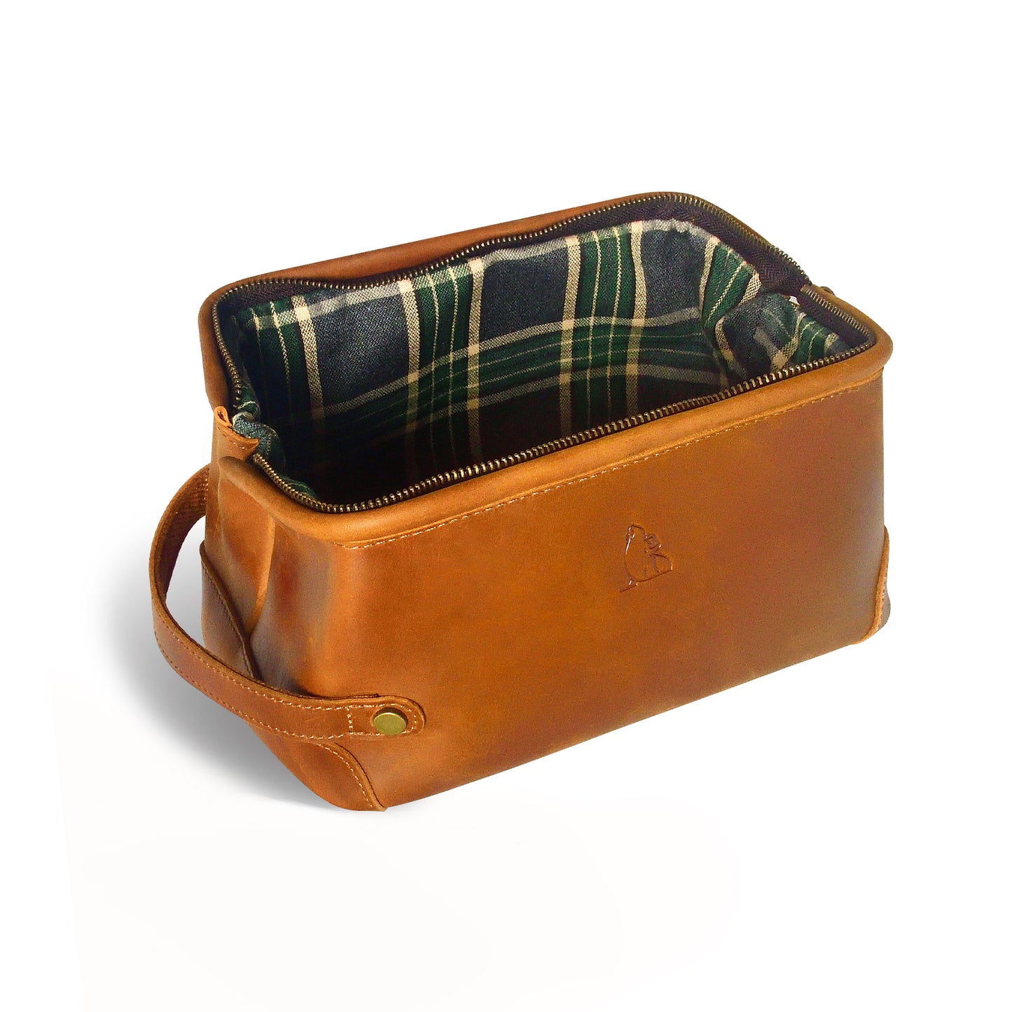 Leather Cosmetic Bag for Dad, Groomsmen Dopp Kits, Personalized Gifts for Men, Zipper Pouch Engraved, Custom Travel Bag for Him