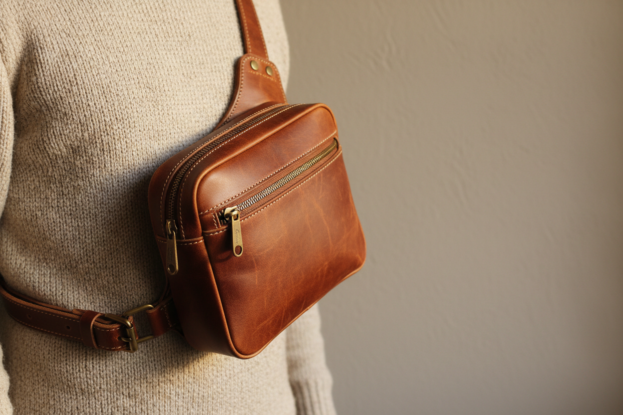 Genuine Leather Chest Bag Collection