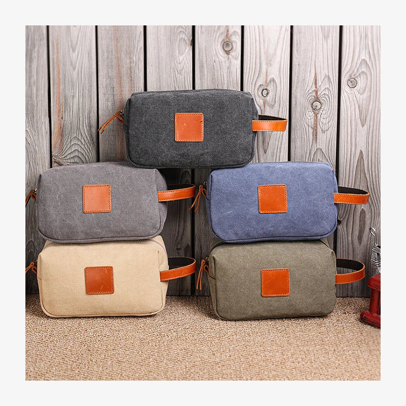 Canvas Toiletry Bag / Dopp Kit