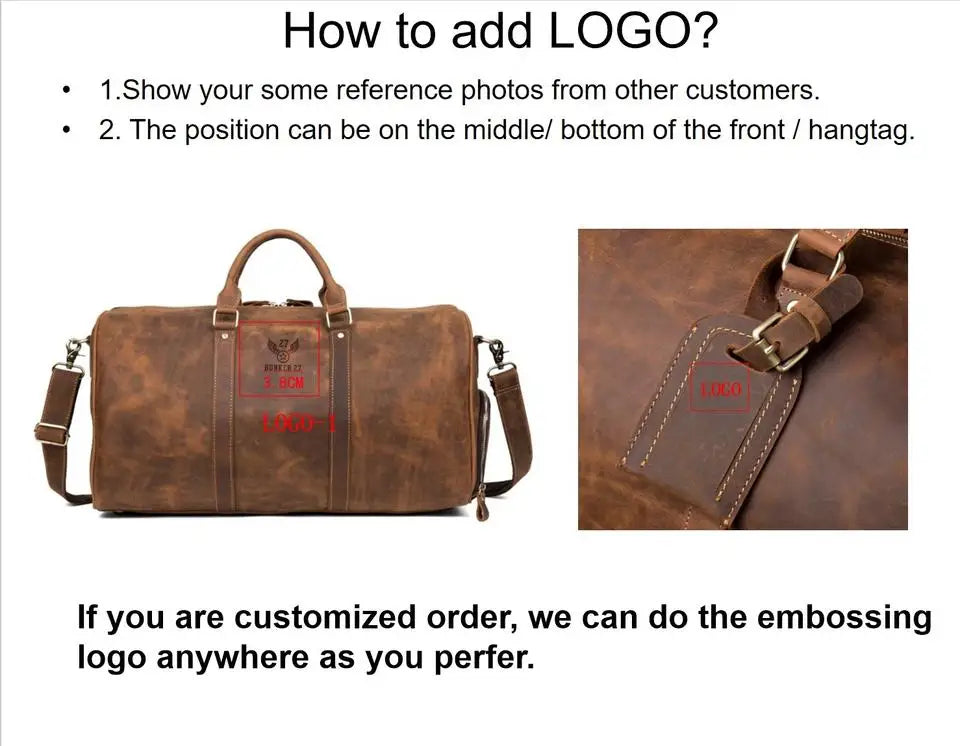 MALE GENUINE LEATHER WEEKENDER