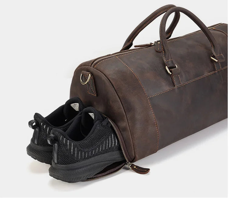 CRAZY-HORSE GENUINE LEATHER WEEKENDER
