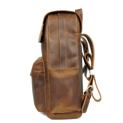 LAPTOP GENUINE LEATHER BACKPACK