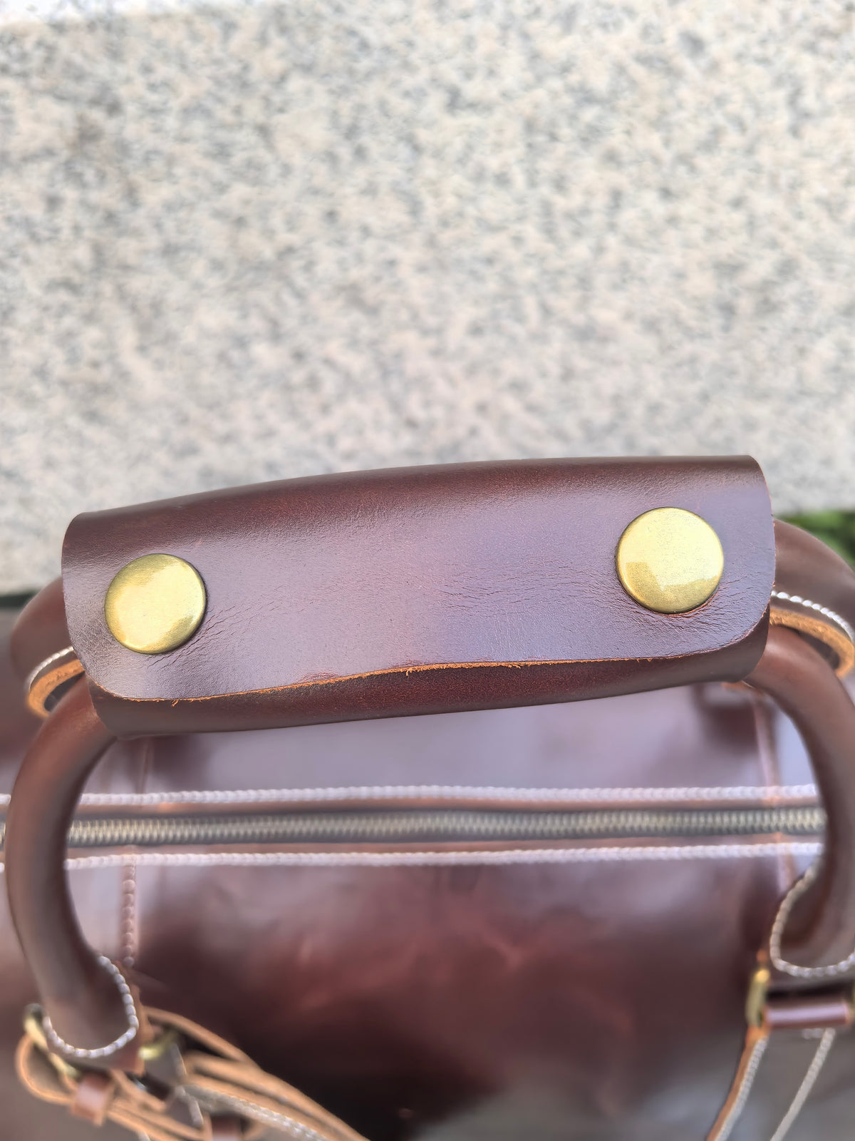 Free Personalized Crazy Horse Leather Duffle Bag Top Grain Leather Carry On Bag