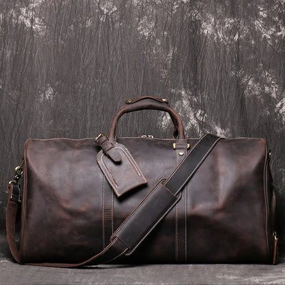 MALE GENUINE LEATHER WEEKENDER