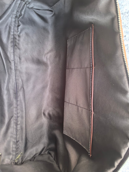 Free Personalized Crazy Horse Leather Duffle Bag Top Grain Leather Carry On Bag