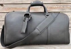 EARTH GREEN MICROFIBRE DUFFEL