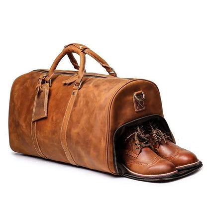 MALE GENUINE LEATHER WEEKENDER