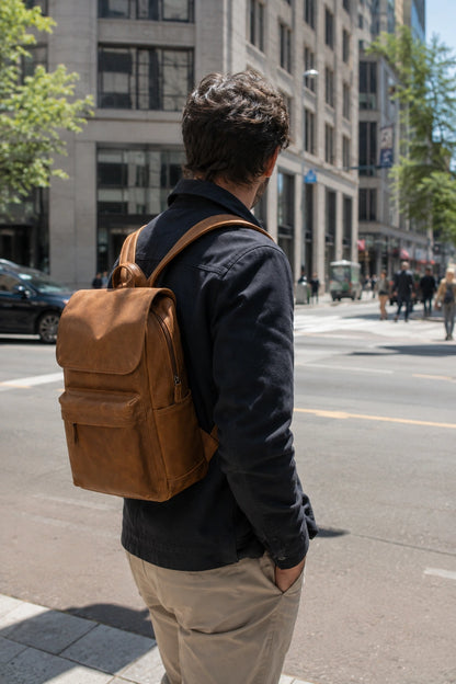 Premium Crazy Horse Leather Briefcase – Classic Brown