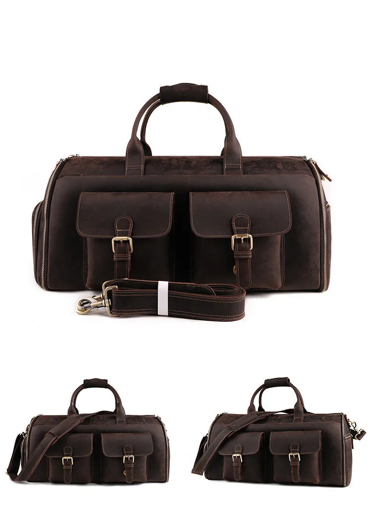 GENUINE LEATHER WEEKENDER