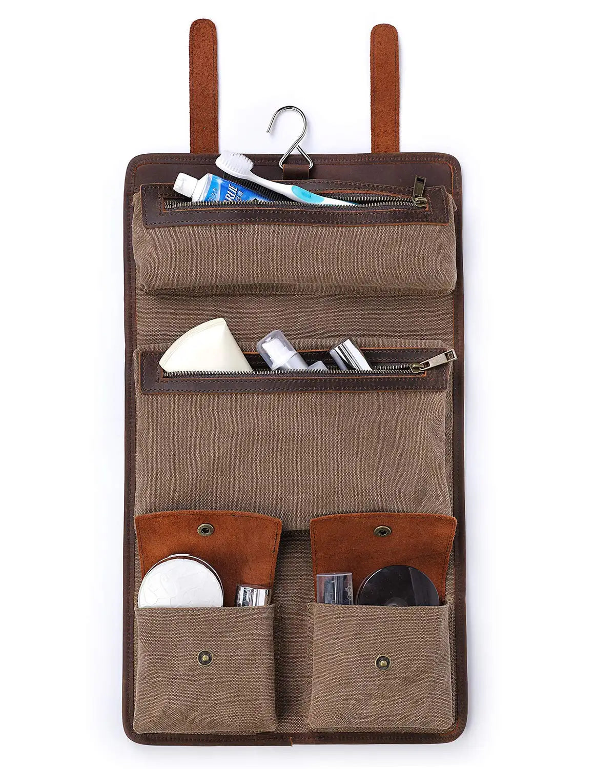CANVAS with LEATHER TOTE