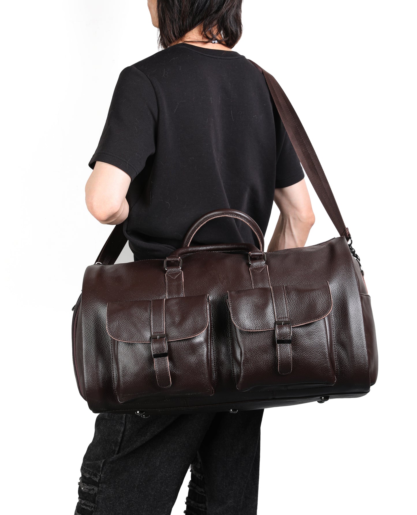 Convertible Travel Garment Bag,Carry on Garment Duffel Bag for Men Women - 2 in 1 Hanging Suitcase Suit Business Travel Bag