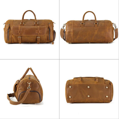 CRAZY-HORSE GENUINE LEATHER WEEKENDER