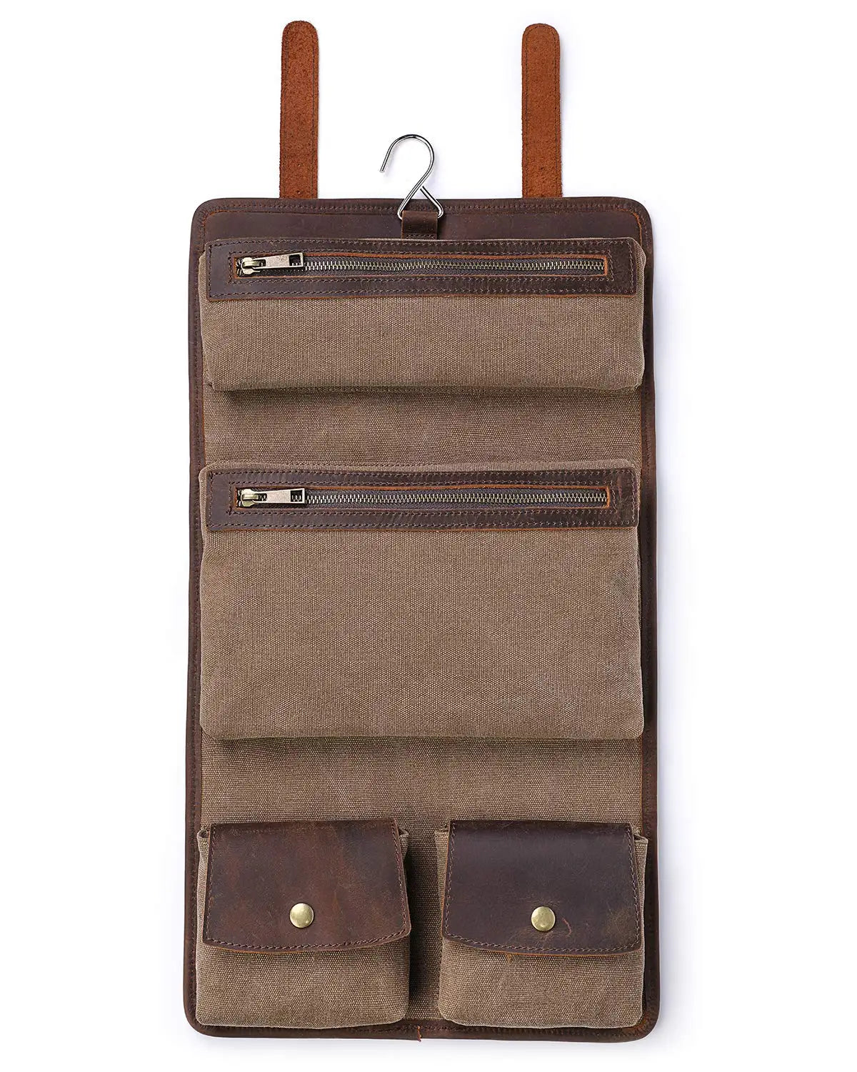 CANVAS with LEATHER TOTE