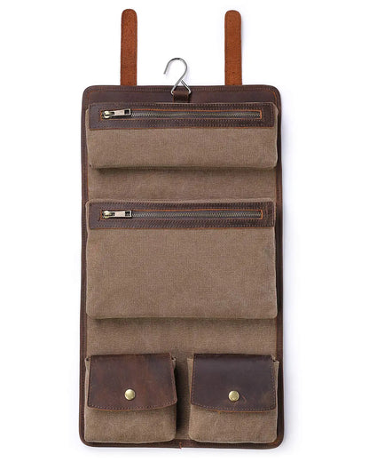 CANVAS with LEATHER TOTE