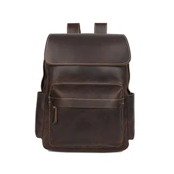 LAPTOP GENUINE LEATHER BACKPACK