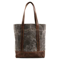 WASHED CANVAS HANDBAG