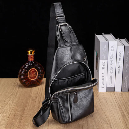 GREEN EARTH PU SLING BAG