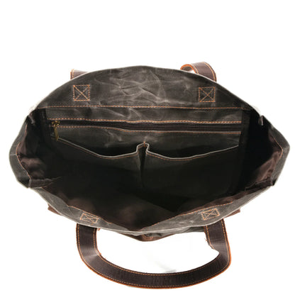 WASHED CANVAS HANDBAG