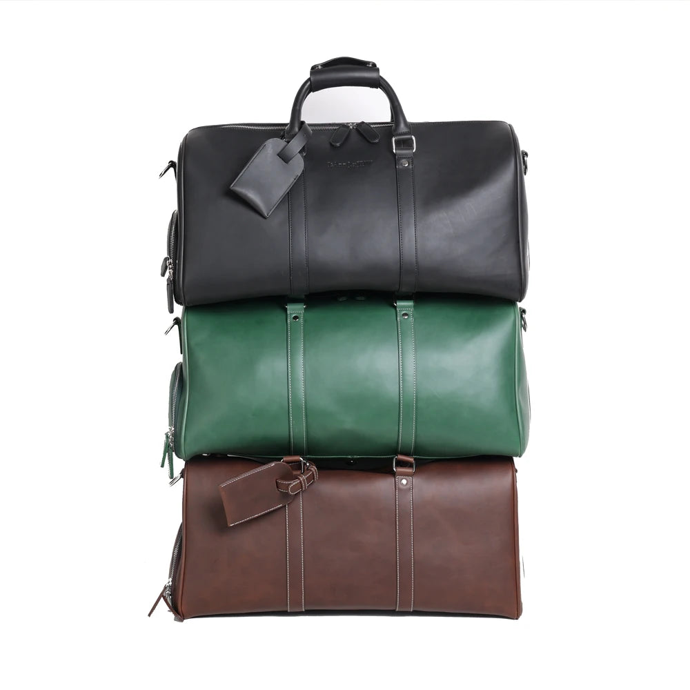 EARTH GREEN MICROFIBRE DUFFEL