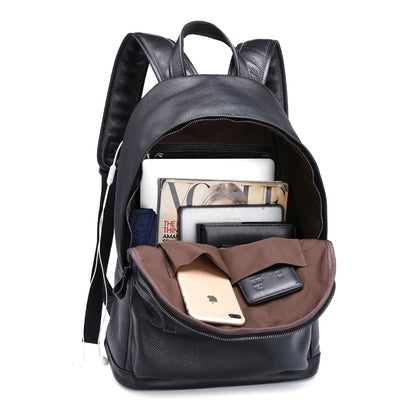 FULL-GRAIN LEATHER BACKPACK