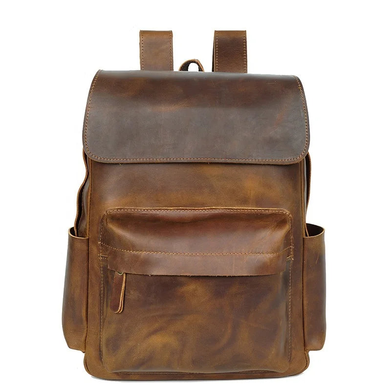 LAPTOP GENUINE LEATHER BACKPACK