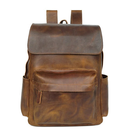 LAPTOP GENUINE LEATHER BACKPACK