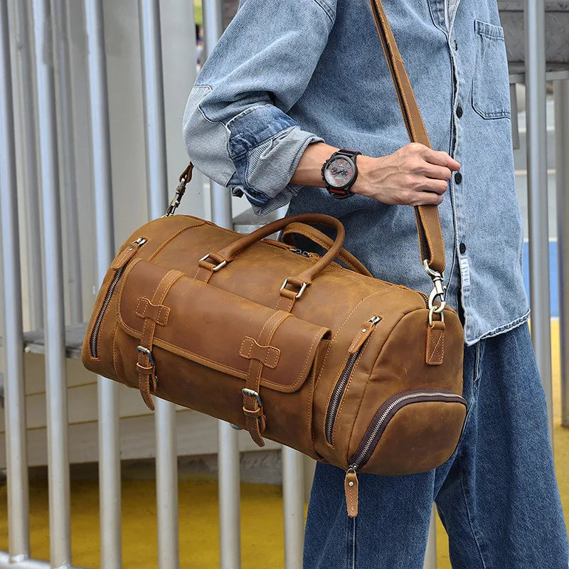 CRAZY-HORSE GENUINE LEATHER WEEKENDER